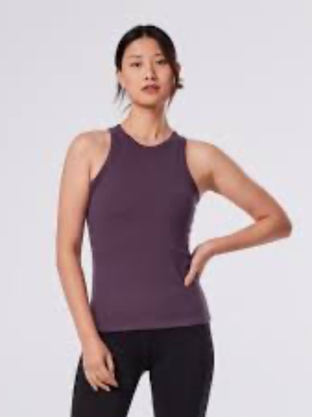 Tavi Perfect Fit Ribbed Tank - Fig - XS